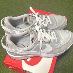 Nike Gray and White Sneakers